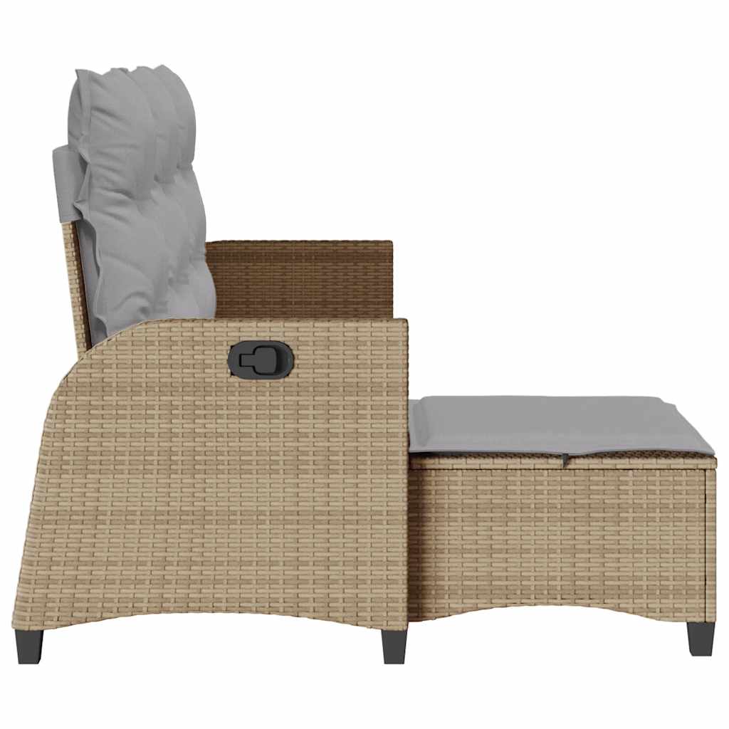 Atlošiama sodo sofa su pagalvėlėmis L formos smėlio spalvos - Namų Idėja