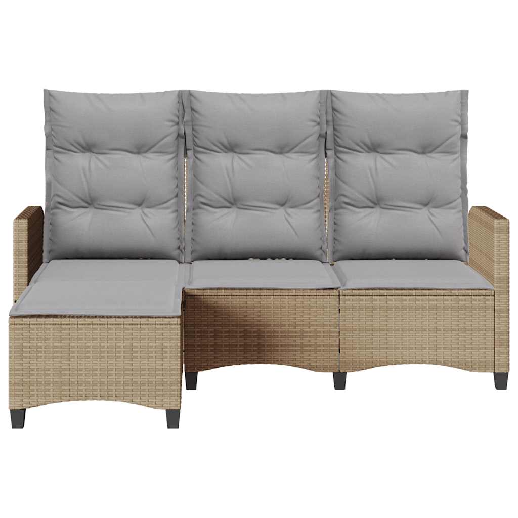 Atlošiama sodo sofa su pagalvėlėmis L formos smėlio spalvos - Namų Idėja