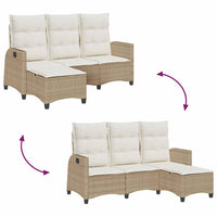 Atlošiama sodo sofa su pagalvėlėmis L formos smėlio spalvos - Namų Idėja