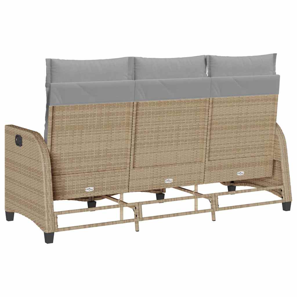 Atlošiama sodo sofa su pagalvėlėmis L formos smėlio spalvos - Namų Idėja
