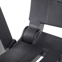 Atlošiamos sodo kėdės, 2vnt., antracito spalvos, plastikas - Namų Idėja