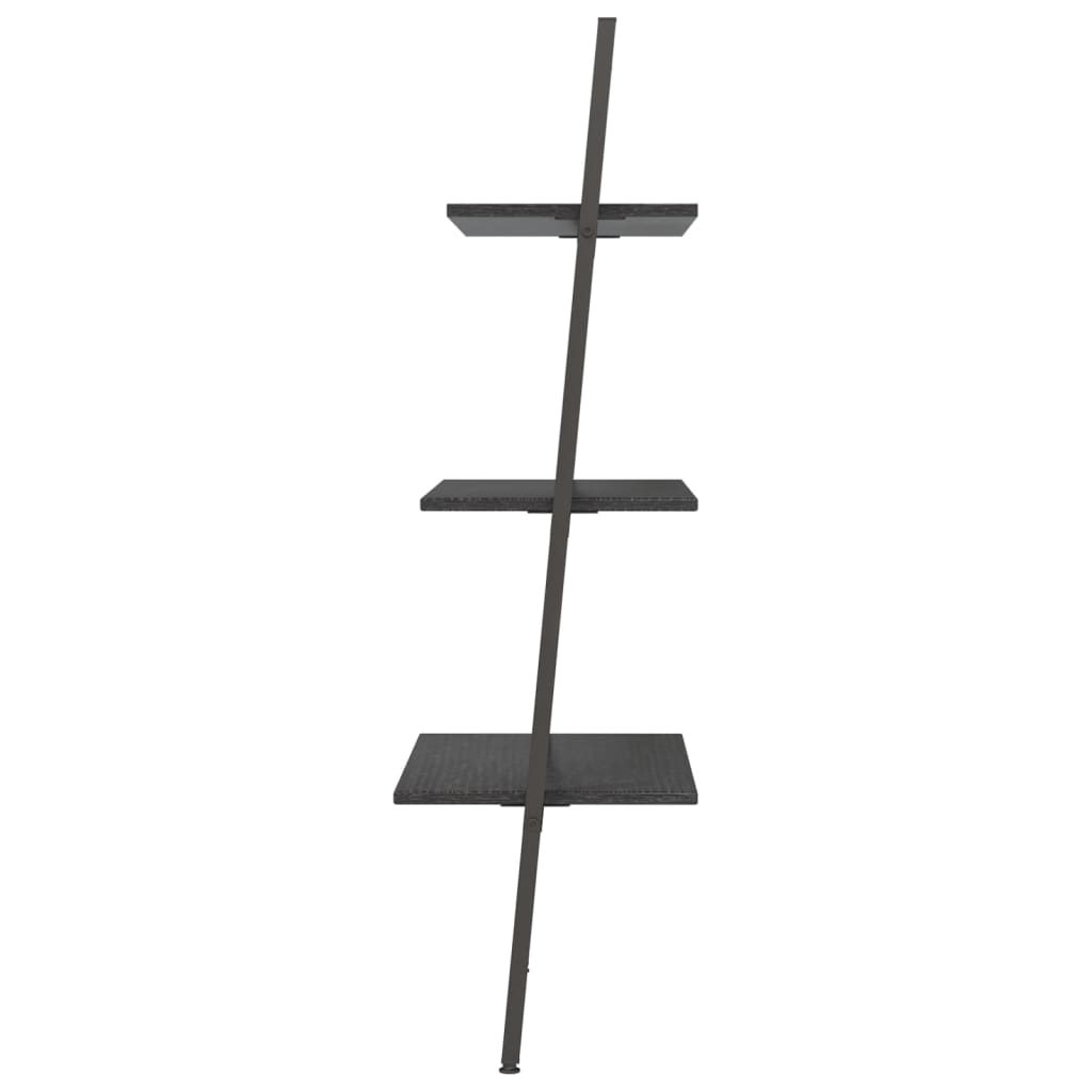 Atremiama lentyna, 3 pakopų, juodos spalvos, 64x34x116cm - Namų Idėja