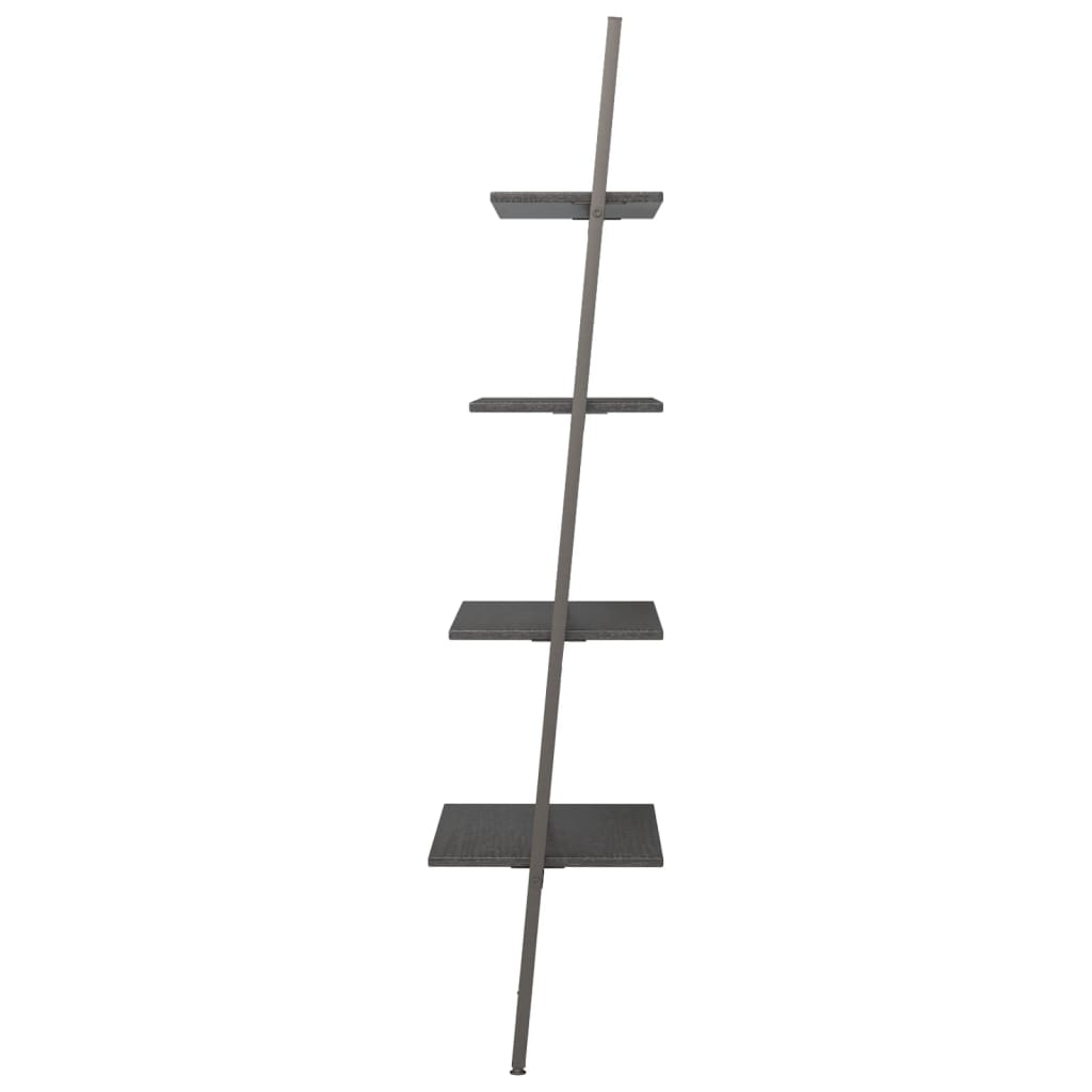 Atremiama lentyna, 4 pakopų, juodos spalvos, 64x34x150,5cm - Namų Idėja