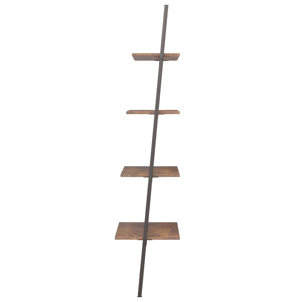 Atremiama lentyna, 4 pakopų, tamsiai ruda/juoda, 64x34x150,5cm - Namų Idėja