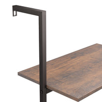 Atremiama lentyna, 4 pakopų, tamsiai ruda/juoda, 64x35x152,5cm - Namų Idėja