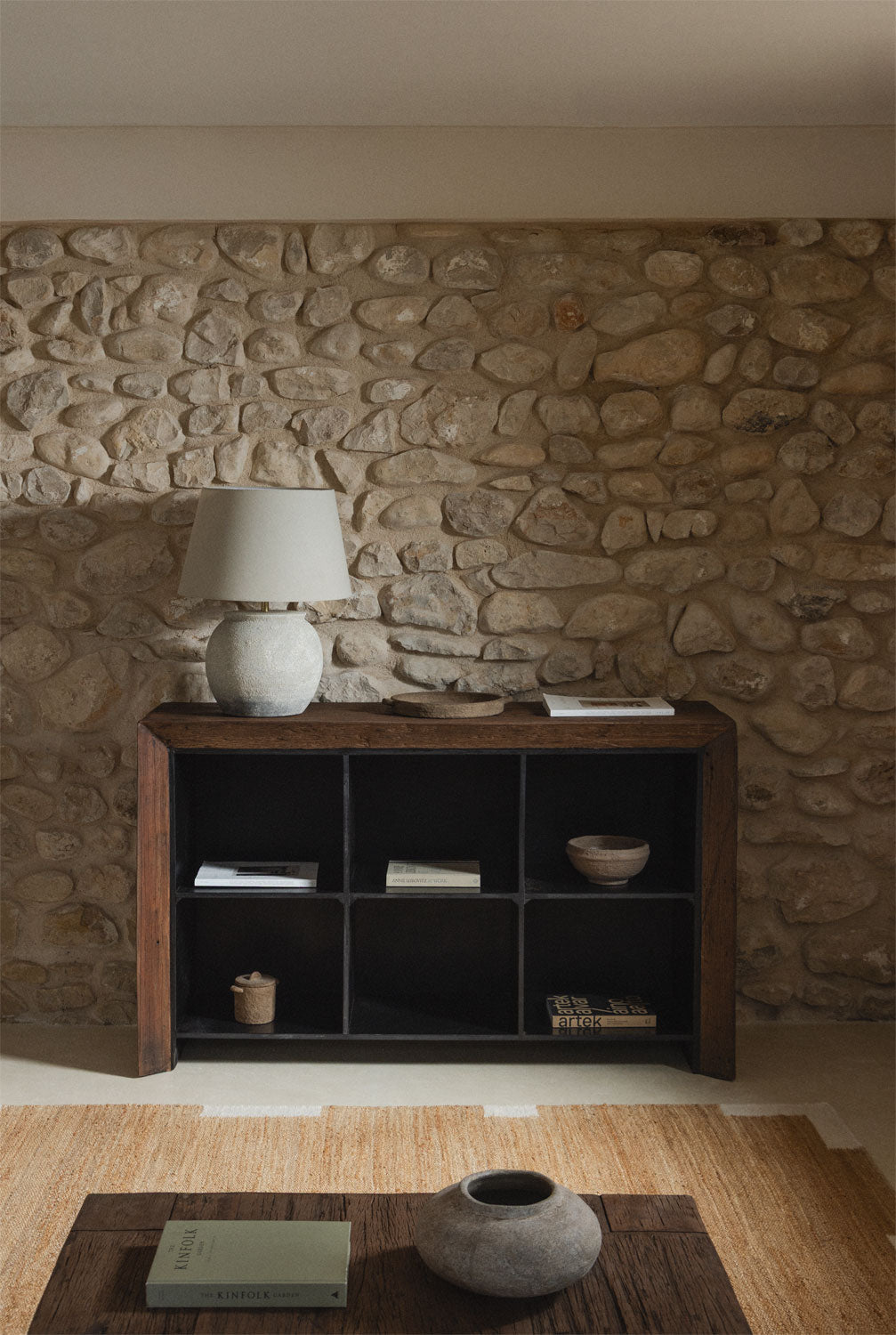 Open shelf JENDEA, recycled wood