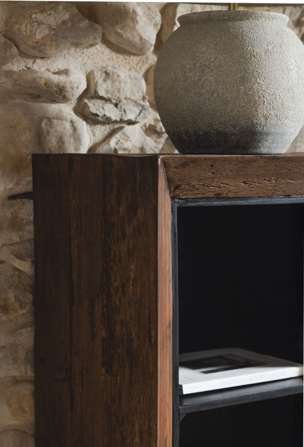 Open shelf JENDEA, recycled wood