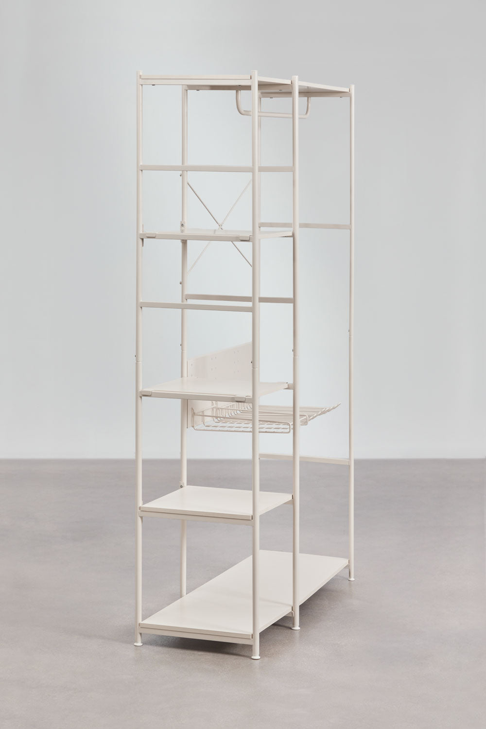 Atvērts skapis PENUUNO 200x120 cm, metāls