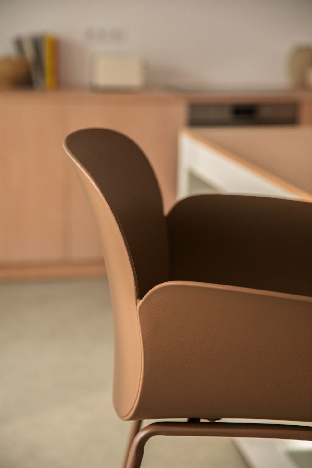 High bar stool DORIURA, caramel