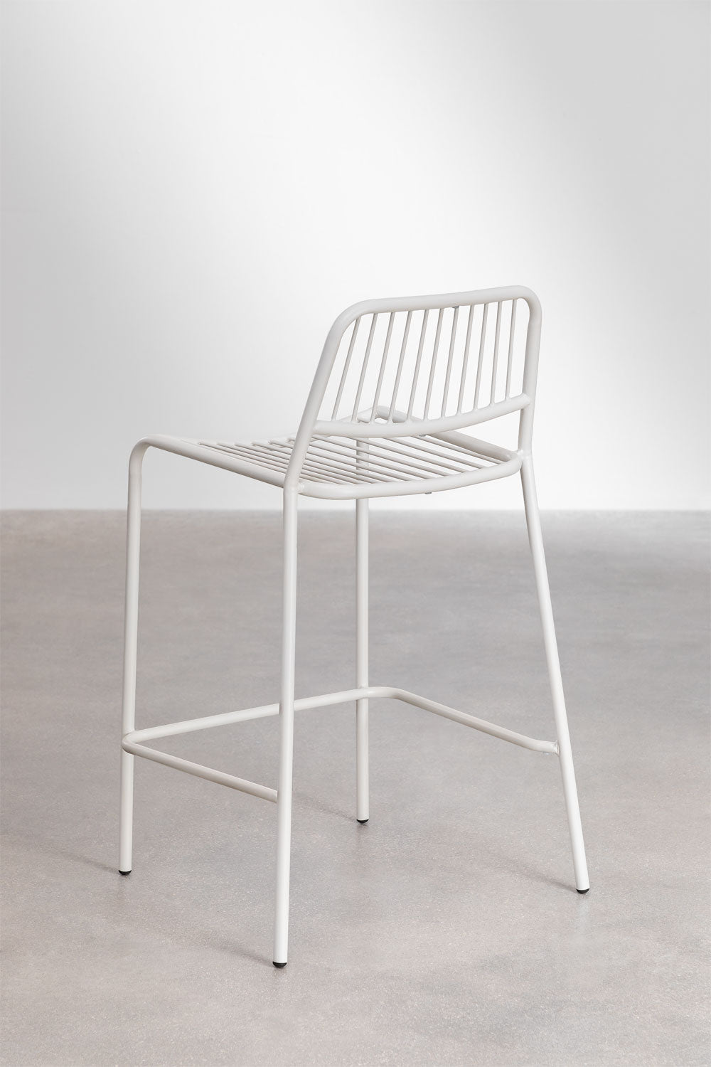 High outdoor chair ALERO, white, 65 cm