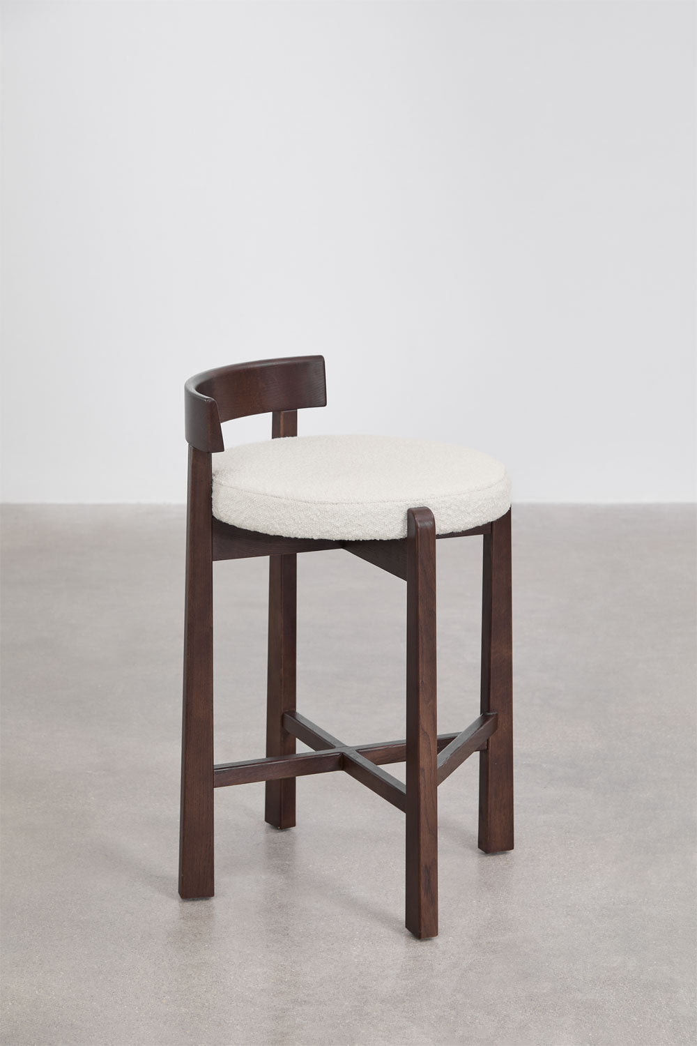 Aukšta taburetė MONA, 65cm., bouclé audinys