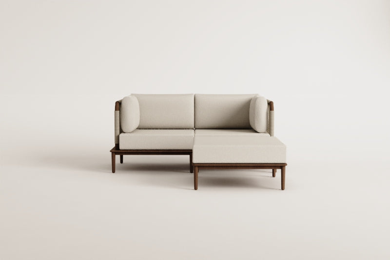 Sofa MODENA su pufu, 2 dalių