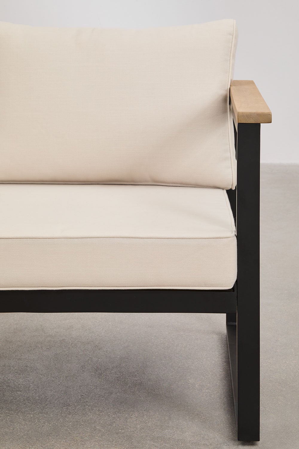 Sofa ALCANTO, two-seater, black