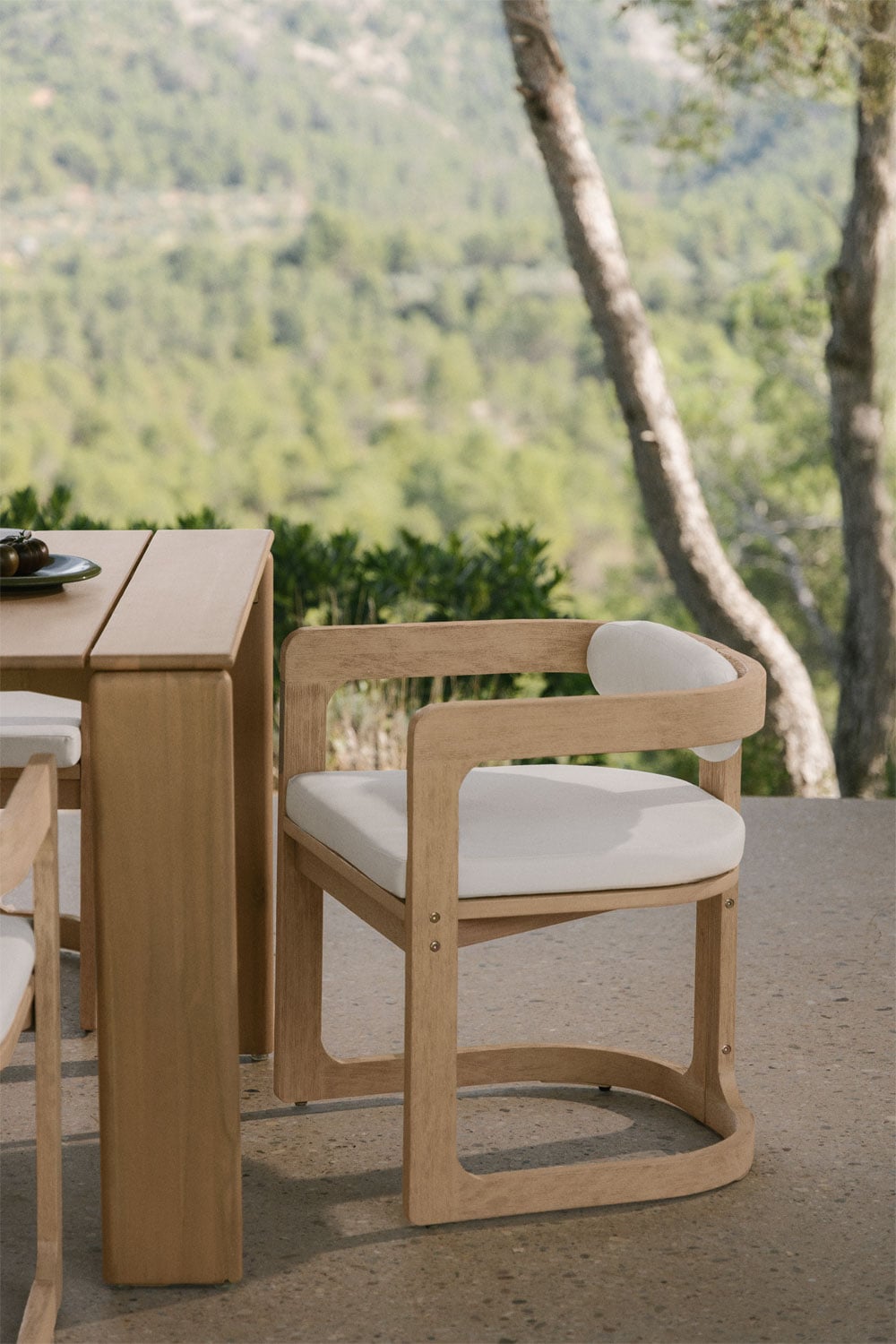EUKAS Outdoor chair, light eucalyptus