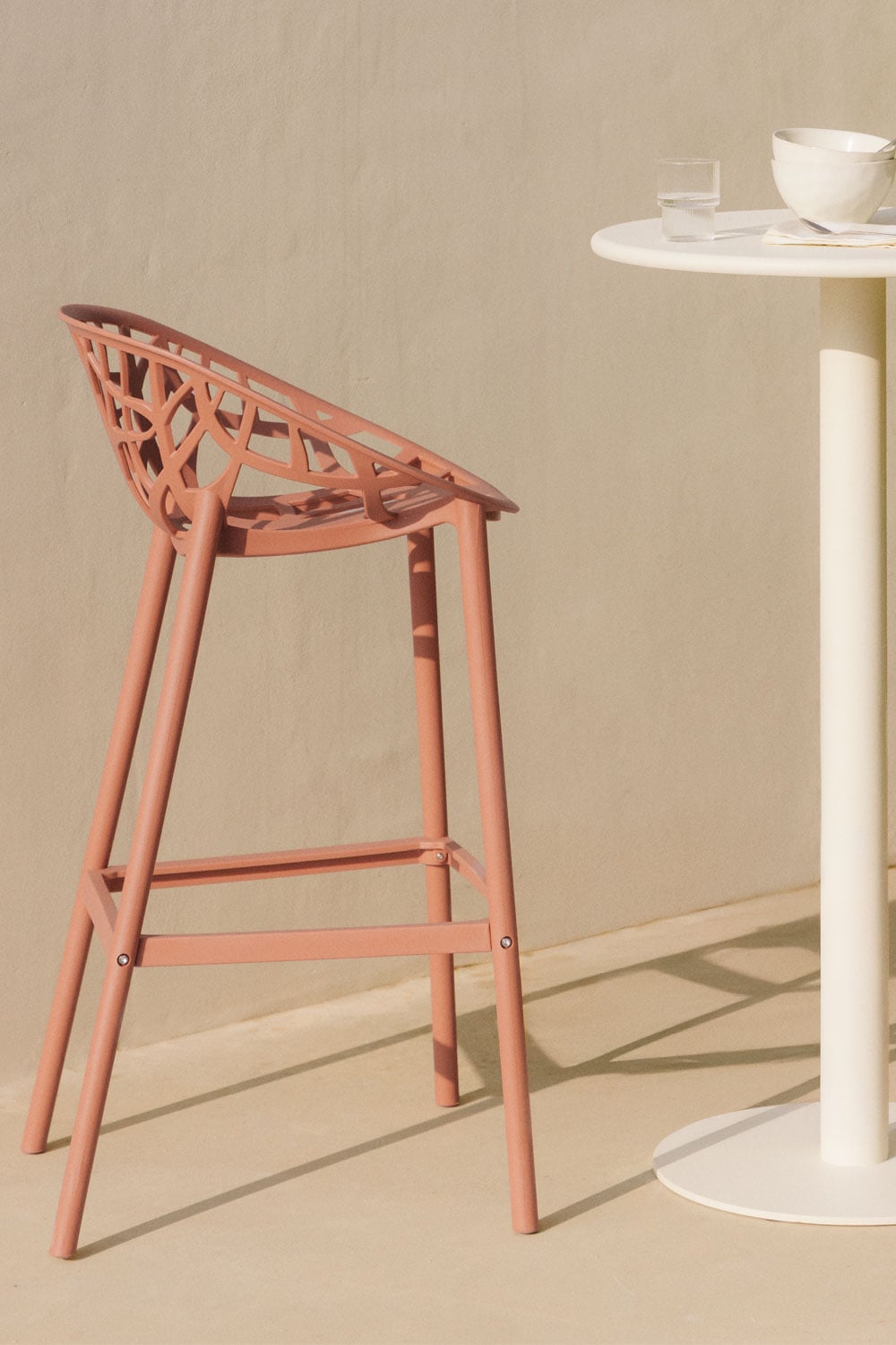 Bar Stool MEKANO, rust, 75 cm