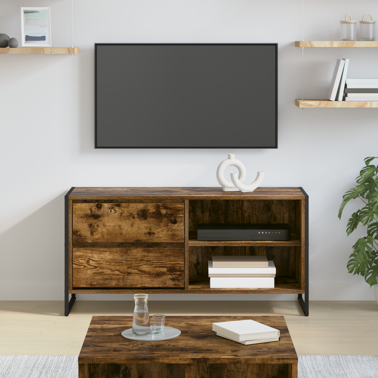 TV skapītis Dūmu ozols 100 x 36 x 49,5 cm