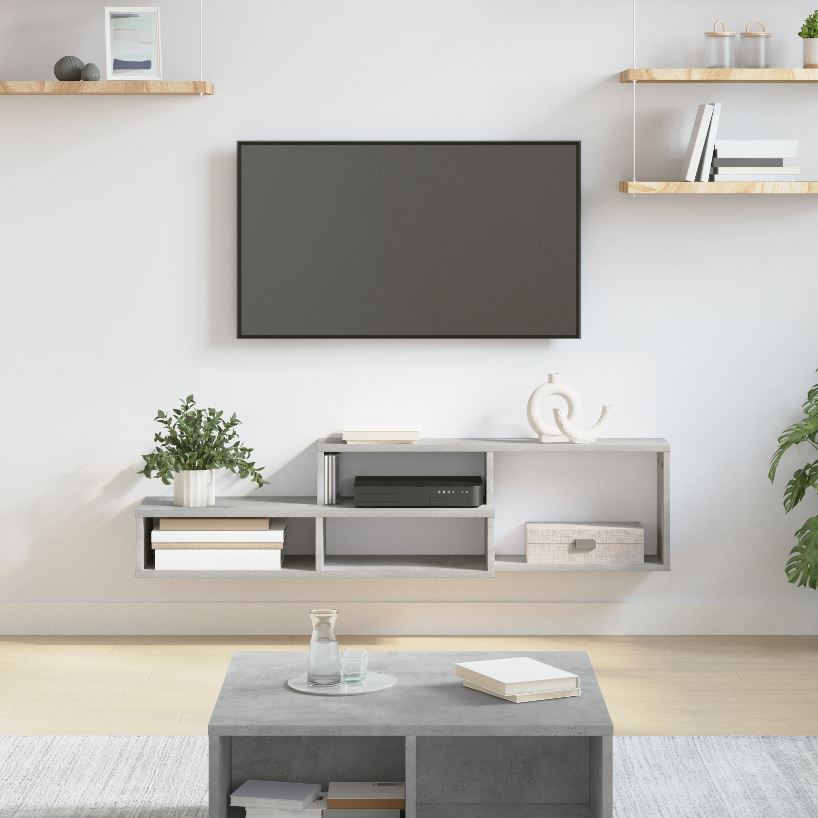 Sienas TV statīvs 120x25x28,5cm Apstrādāts koks