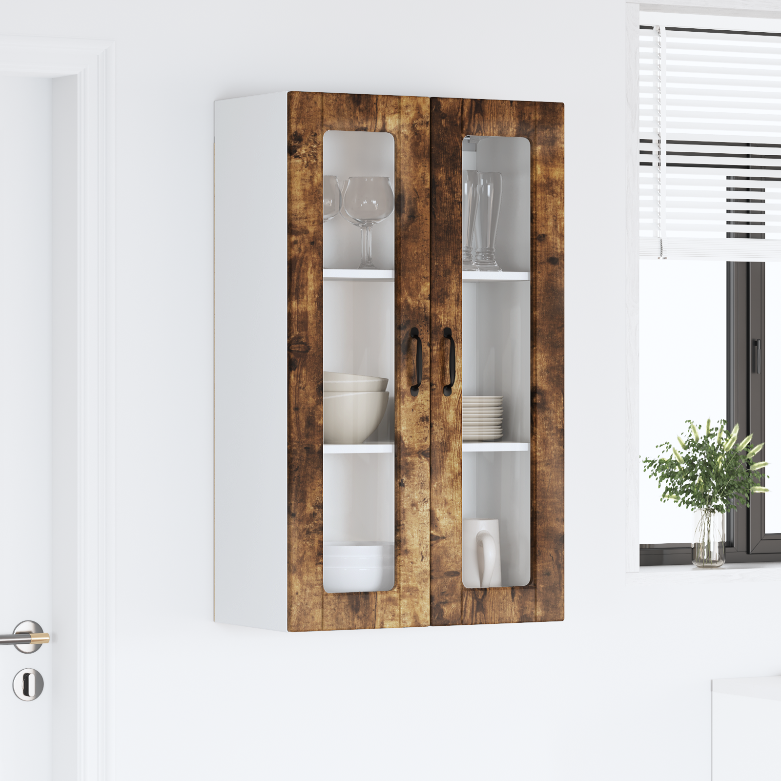 Virtuvės spintelė su lentyna Rūkyta ąžuolas 60 x 31 x 100 cm