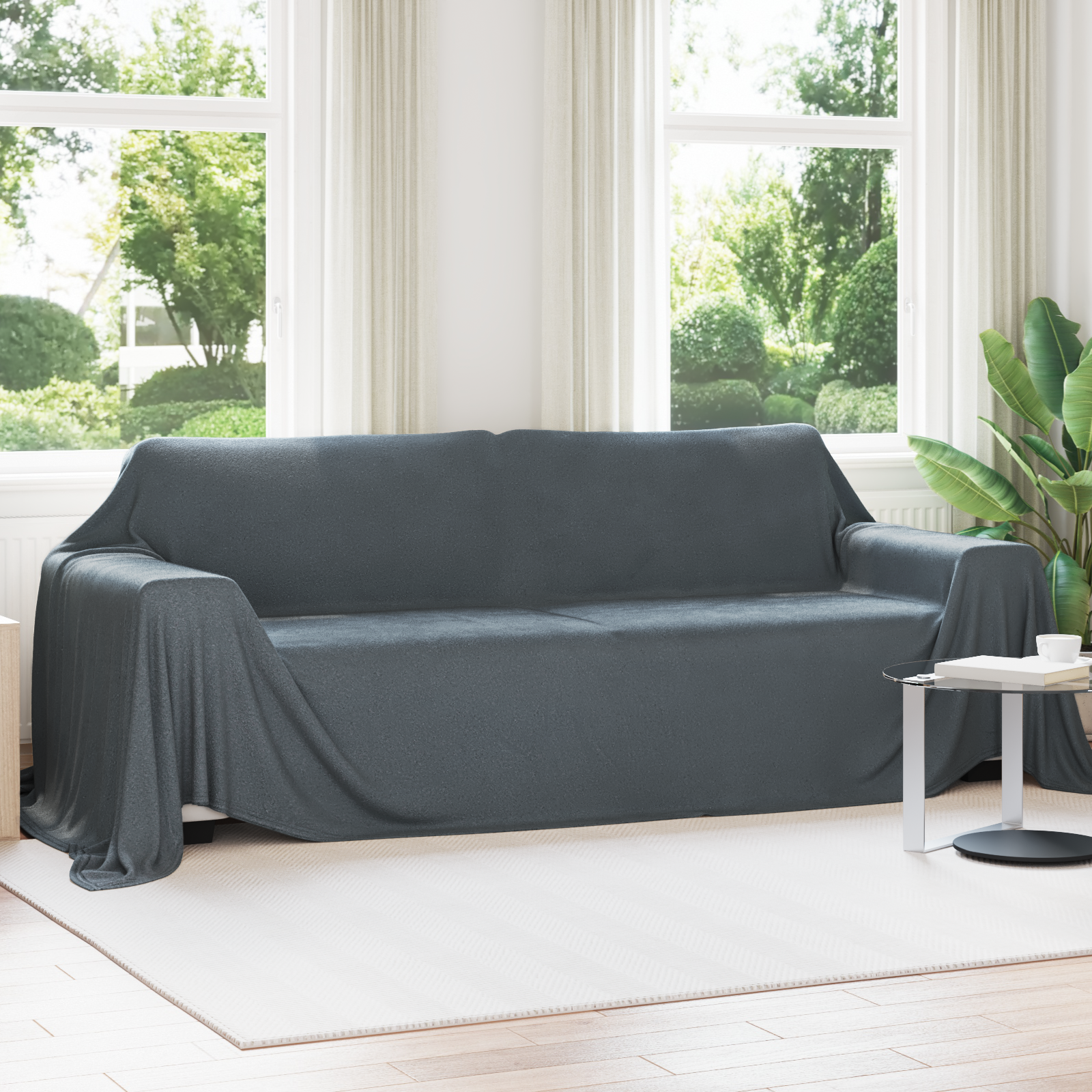 Mesti antklodės 6 pcs Tamsiai pilka 350 x 270 cm Flysas