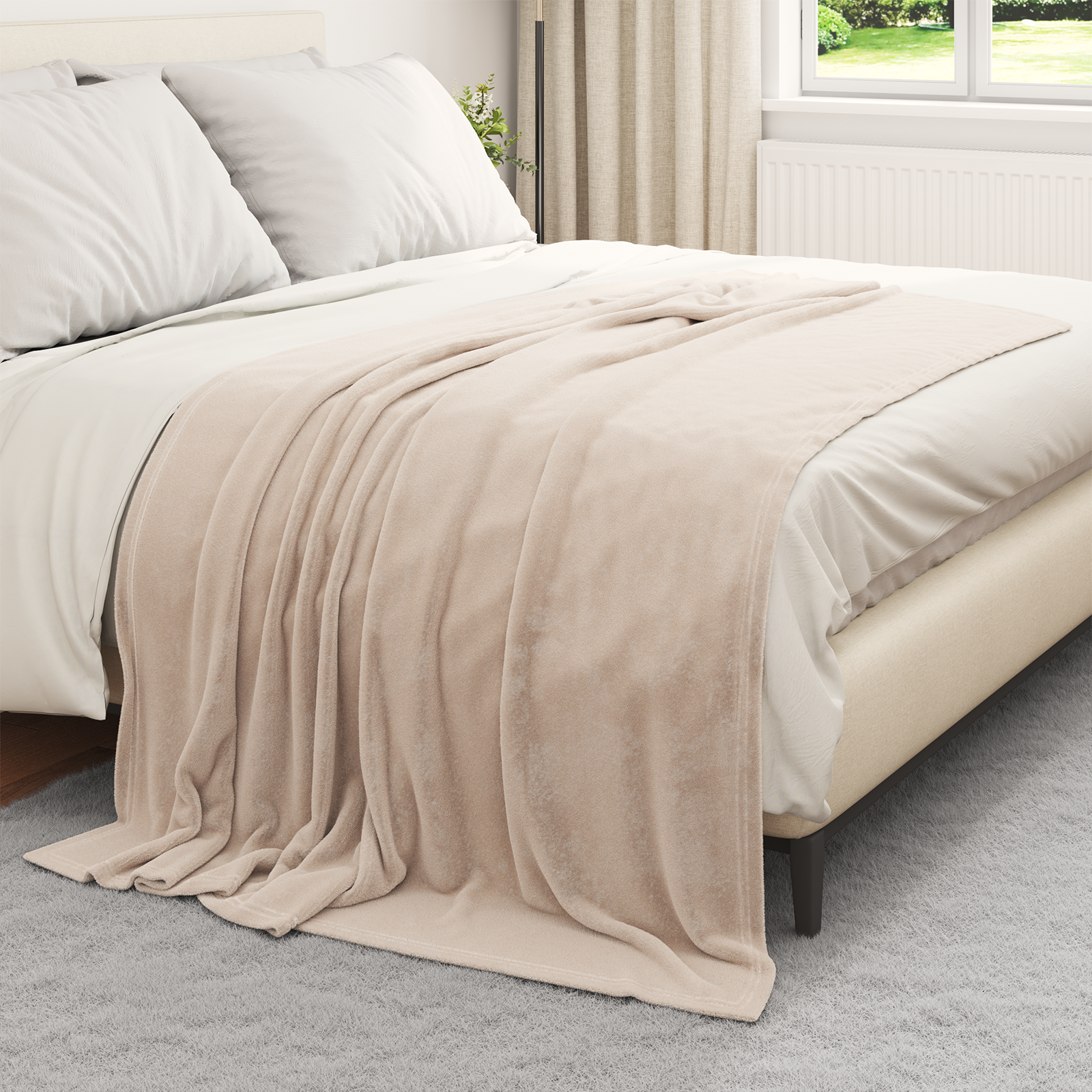 Throws 6 pcs Sand 150 x 200 cm Flysas