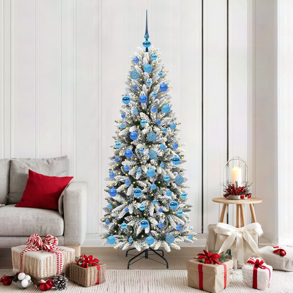 Artificial Christmas tree HORIZON WINTER, with 300 LED stand White 180 cm.