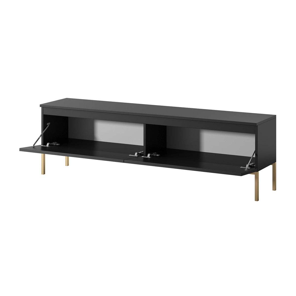 TV spintelė SVEN, juoda, 150 cm, auksinės kojos
