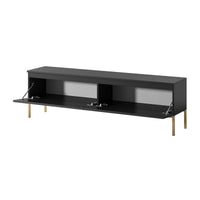 TV spintelė SVEN, juoda, 150 cm, auksinės kojos
