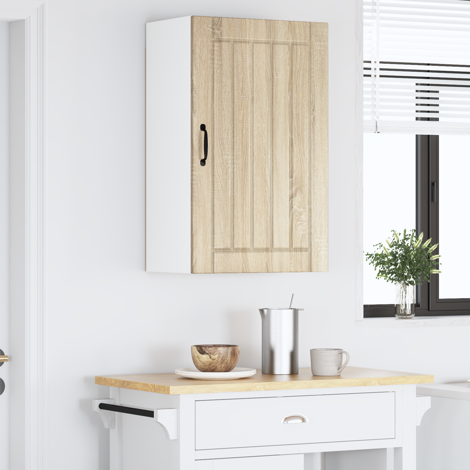 Kitchen Wall Cabinet Sonoma Oak 50 x 31 x 80 cm