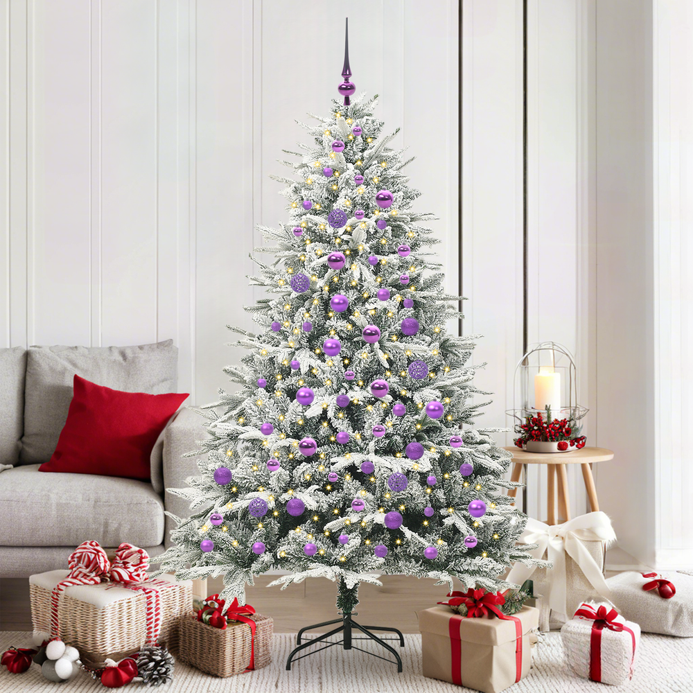 Artificial Christmas tree HOLLOW WINTER, with a bauble set