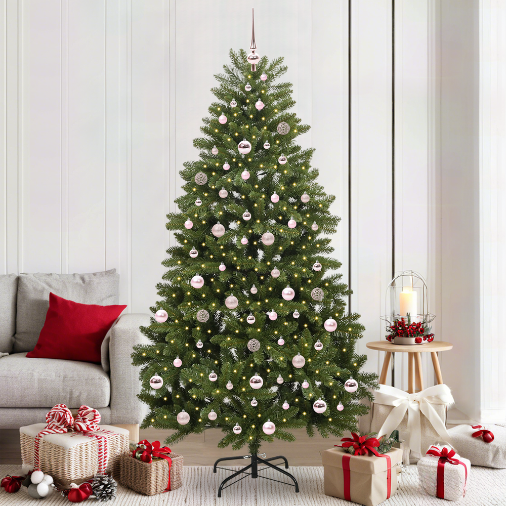 Dirbtinė Kalėdų eglutė BLOOM STAR, su 300 LED Žalia 210 cm . , metalas