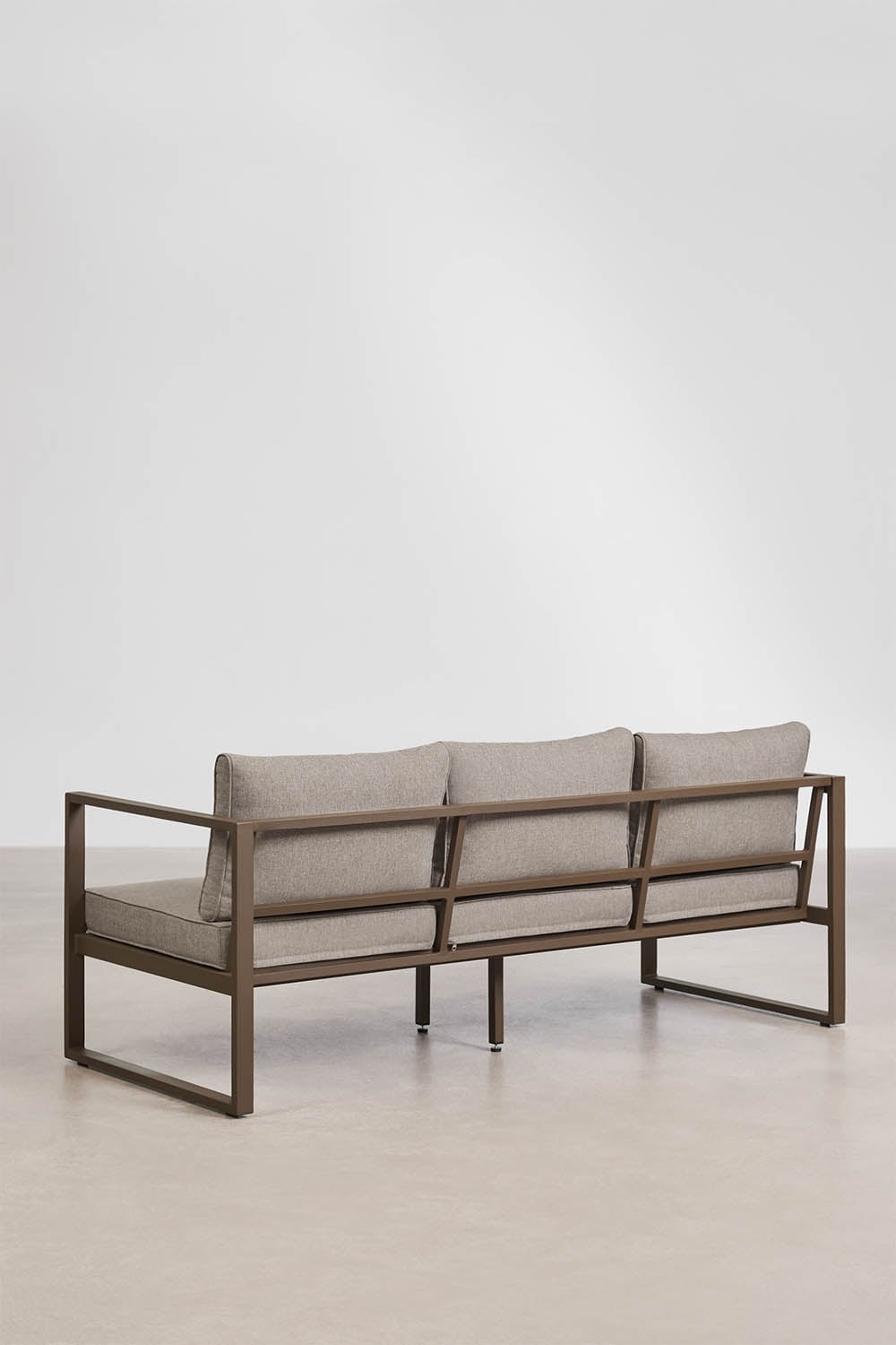 ALCANTO three-seater sofa, chocolate