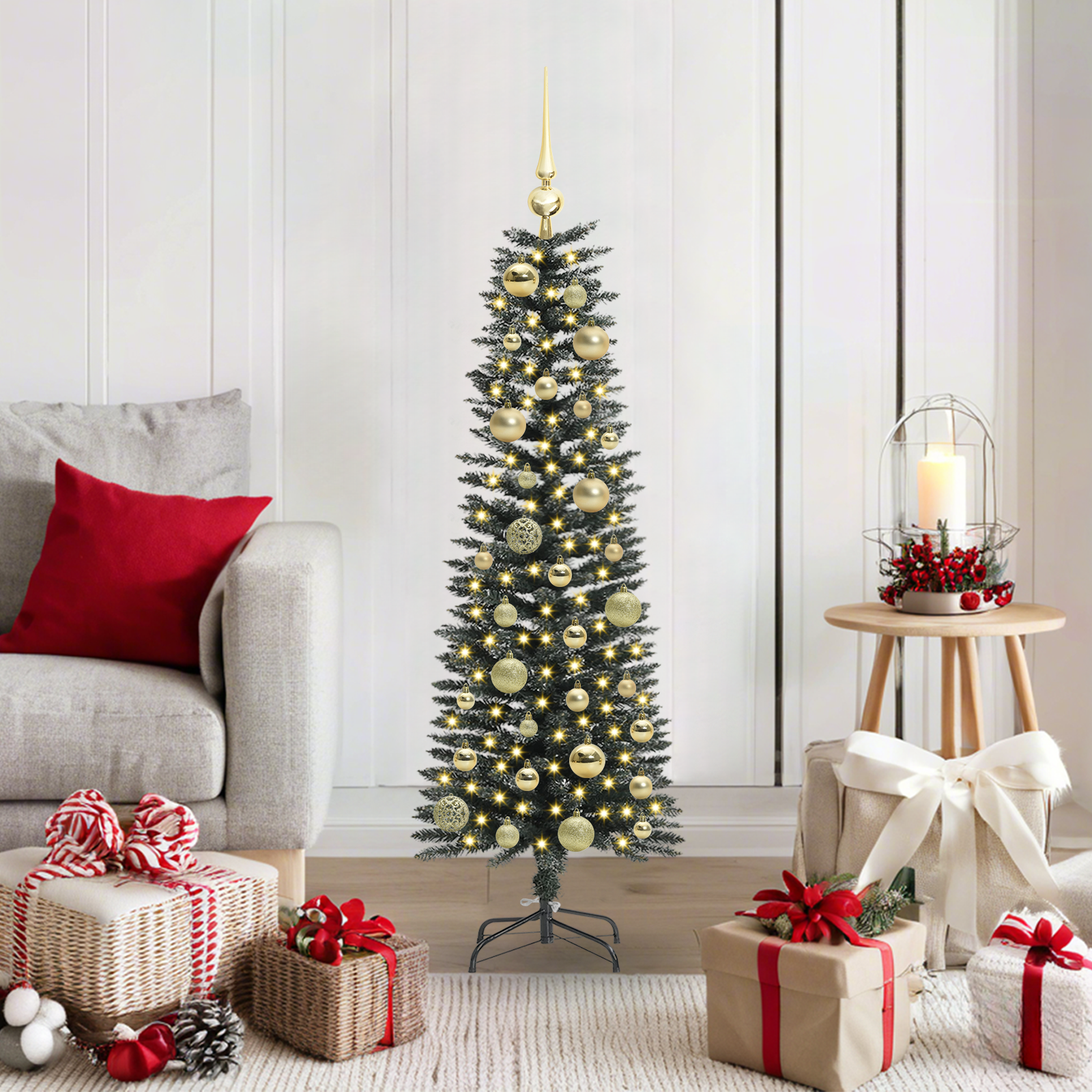 Dirbtinė Kalėdų eglutė PINE AK, su 150 LED Žalia 40.5 x 40.5 x 120 cm.