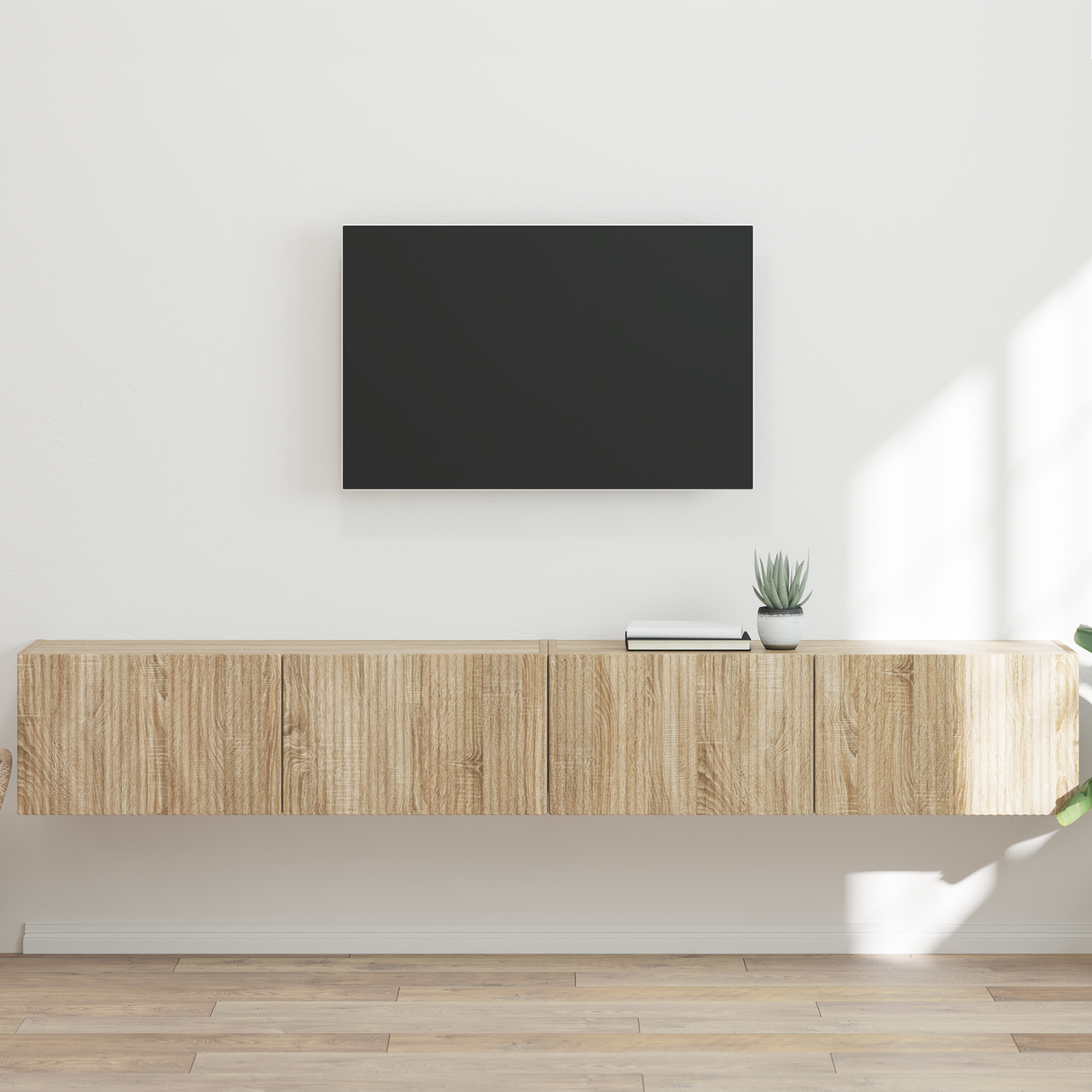 TV sieninė spintelė 2 pcs Sonoma 98 x 31 x 29,5 cm