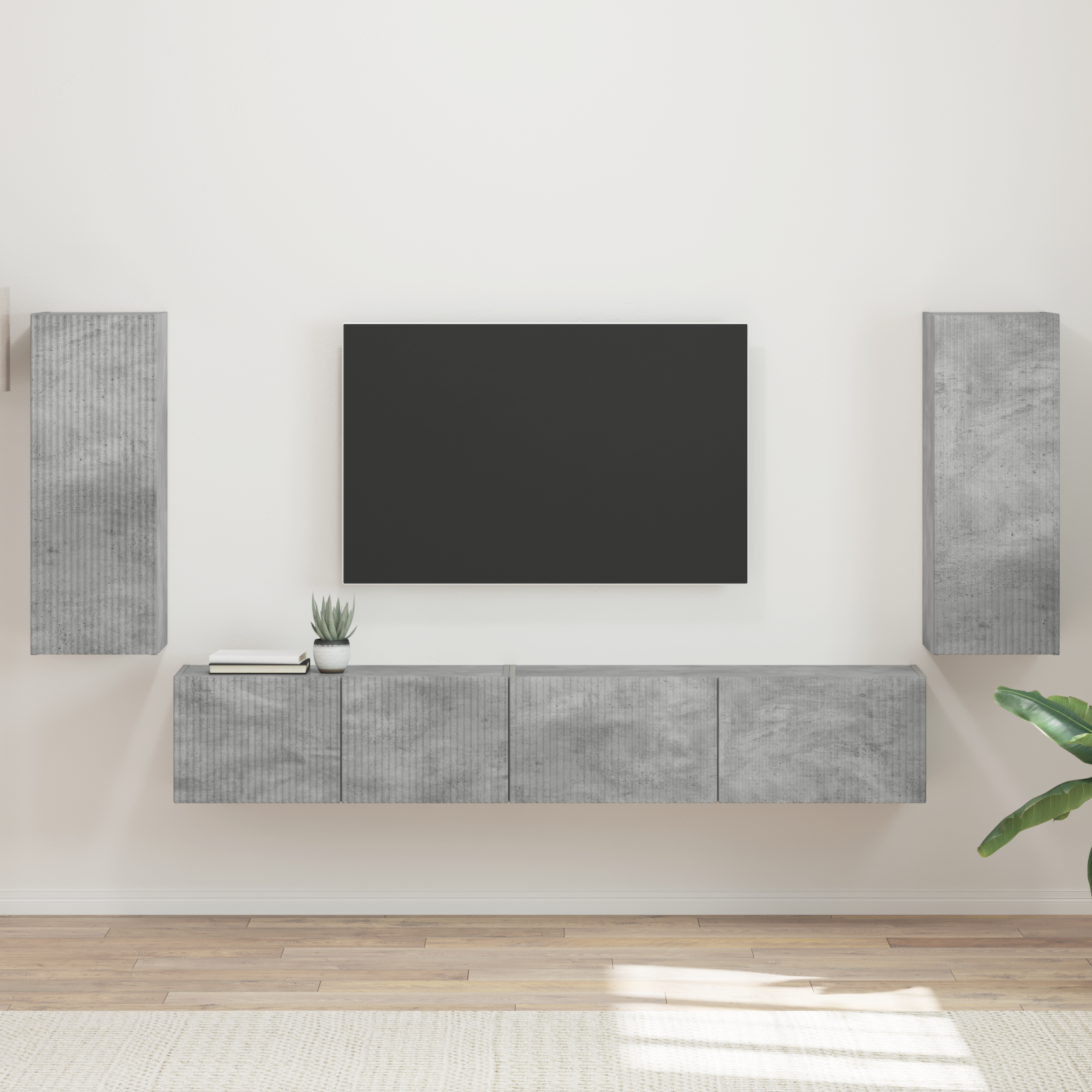 3 pcs Concrete grey