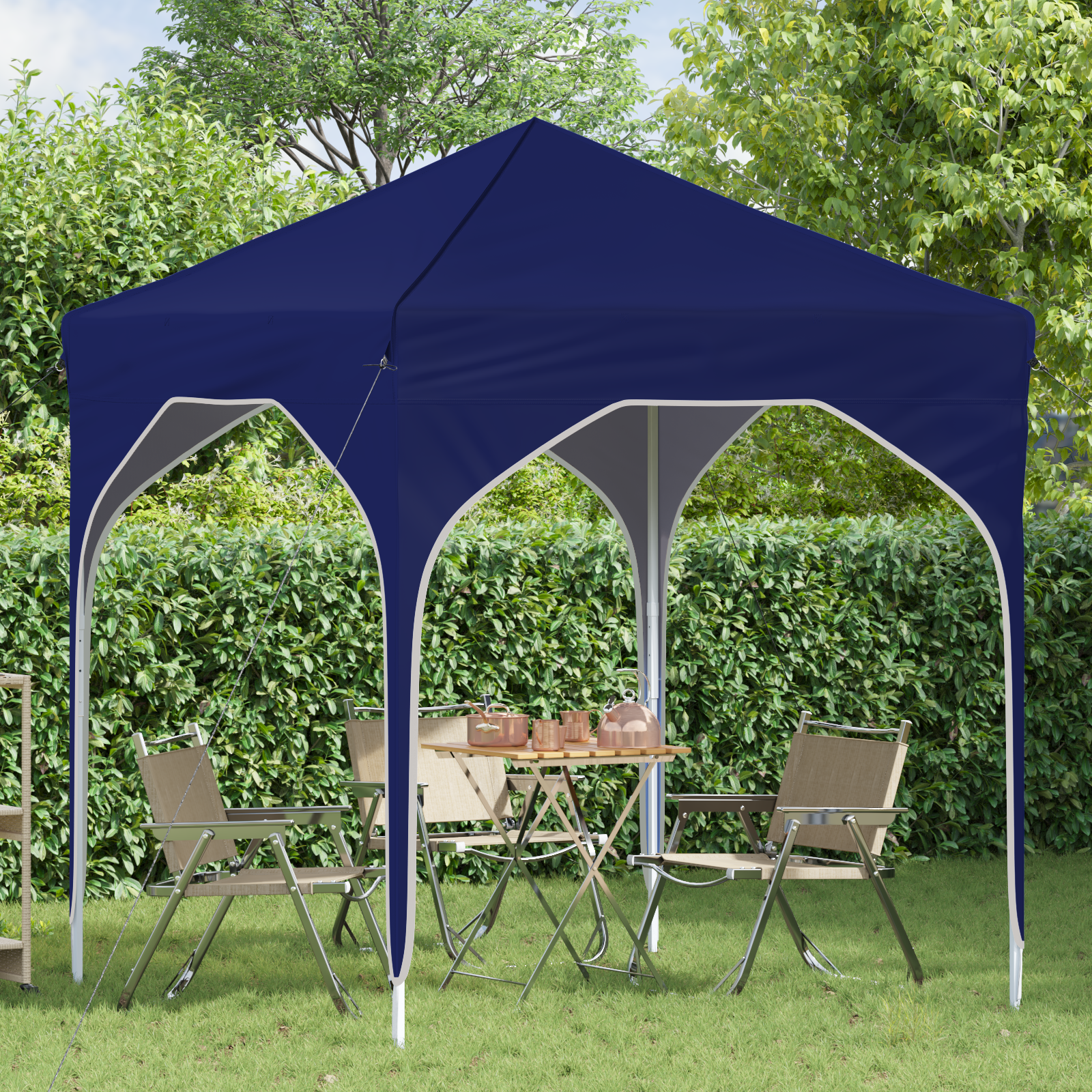 Pop-up svētku telts 194 x 194 x 245 cm Zila