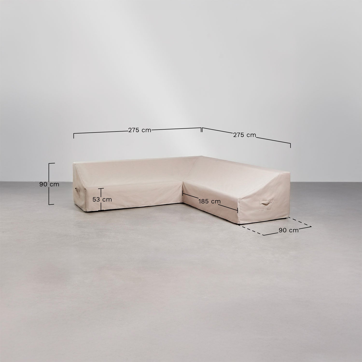 Furniture Cover COVERINO, cream (3 seater)