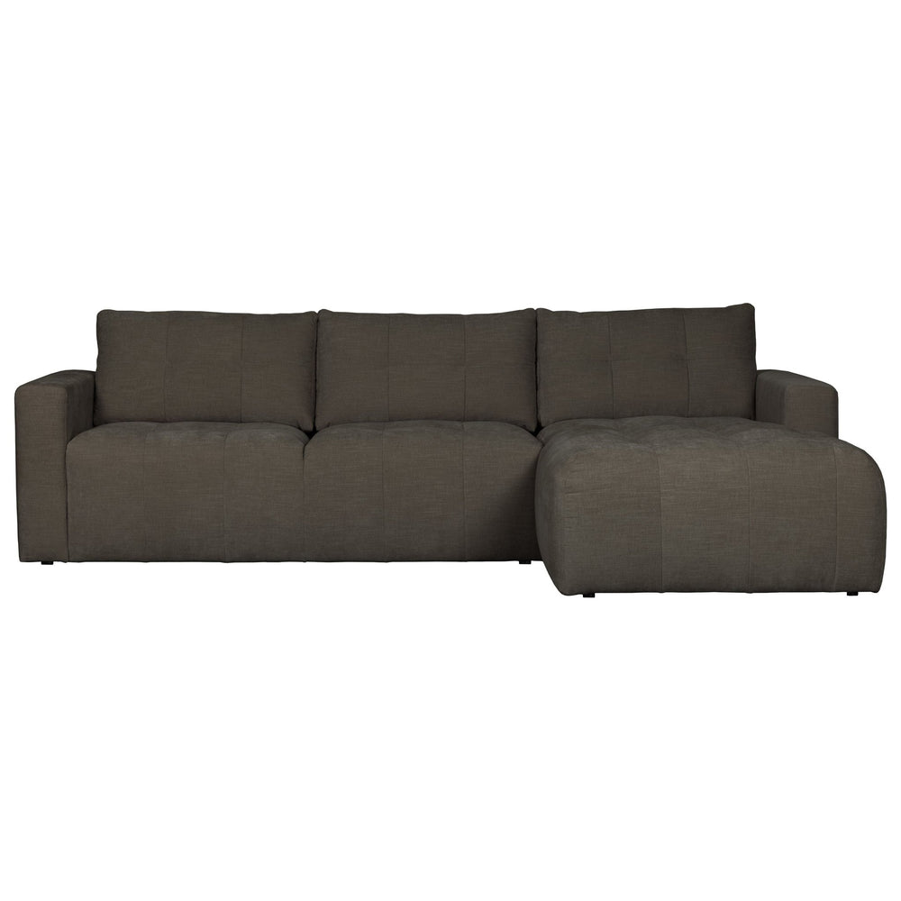 "Bar" dešinės pusės kampinė sofa, antracito spalva - Namų Idėja