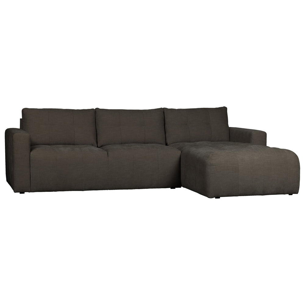 "Bar" dešinės pusės kampinė sofa, antracito spalva - Namų Idėja
