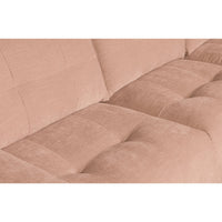 "Bar" dešinės pusės kampinė sofa, rožinė spalva - Namų Idėja