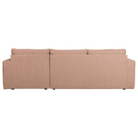 "Bar" dešinės pusės kampinė sofa, rožinė spalva - Namų Idėja