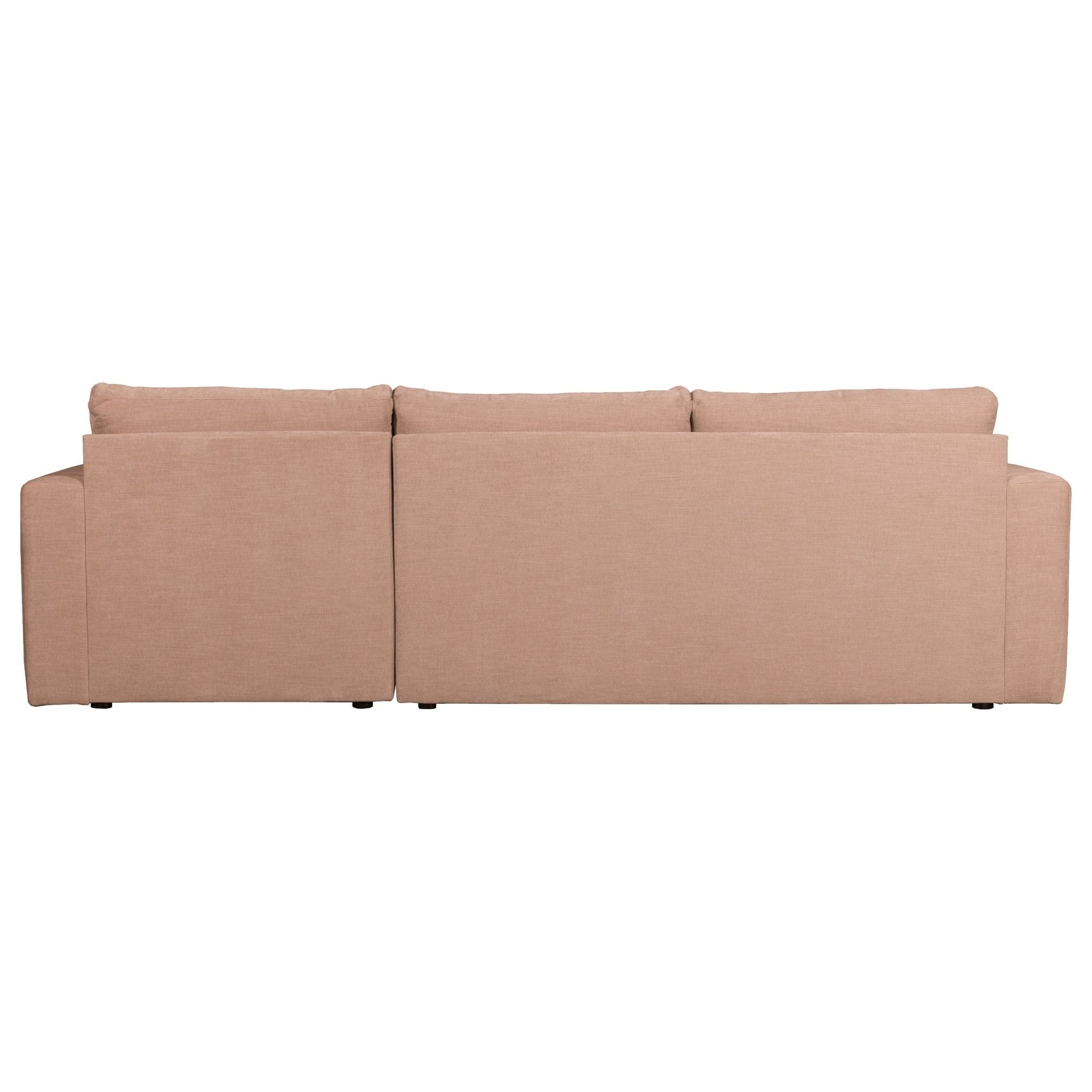 "Bar" dešinės pusės kampinė sofa, rožinė spalva - Namų Idėja