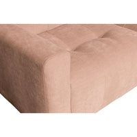"Bar" dešinės pusės kampinė sofa, rožinė spalva - Namų Idėja