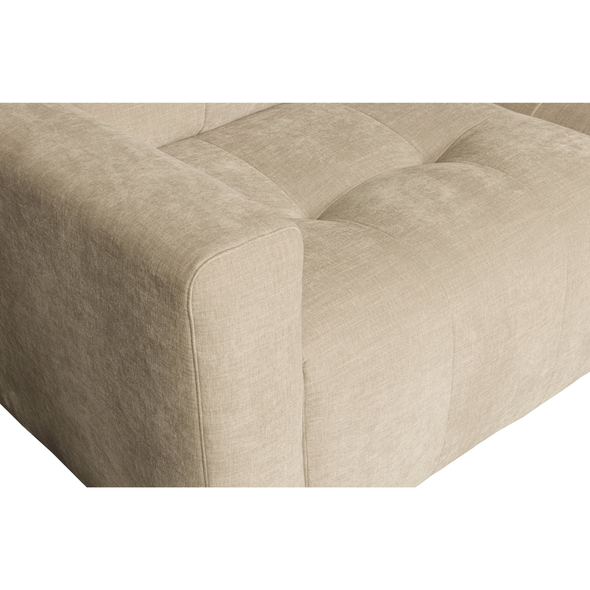 "Bar" dešinės pusės kampinė sofa, smėlio spalva - Namų Idėja