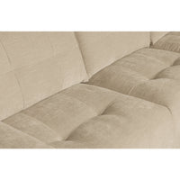 "Bar" dešinės pusės kampinė sofa, smėlio spalva - Namų Idėja