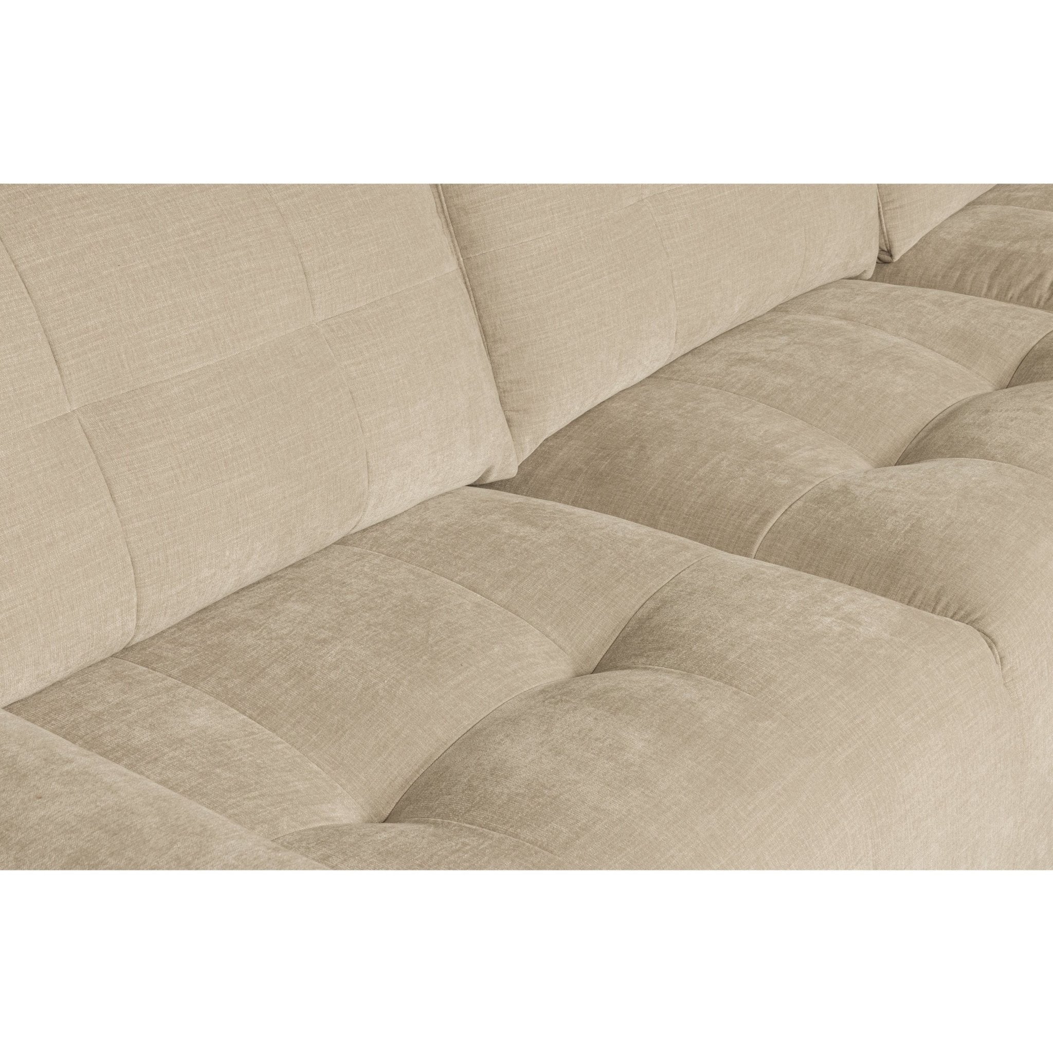 "Bar" dešinės pusės kampinė sofa, smėlio spalva - Namų Idėja