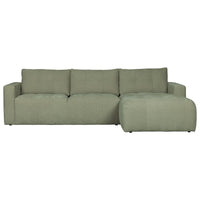 "Bar" dešinės pusės kampinė sofa, žalia - Namų Idėja