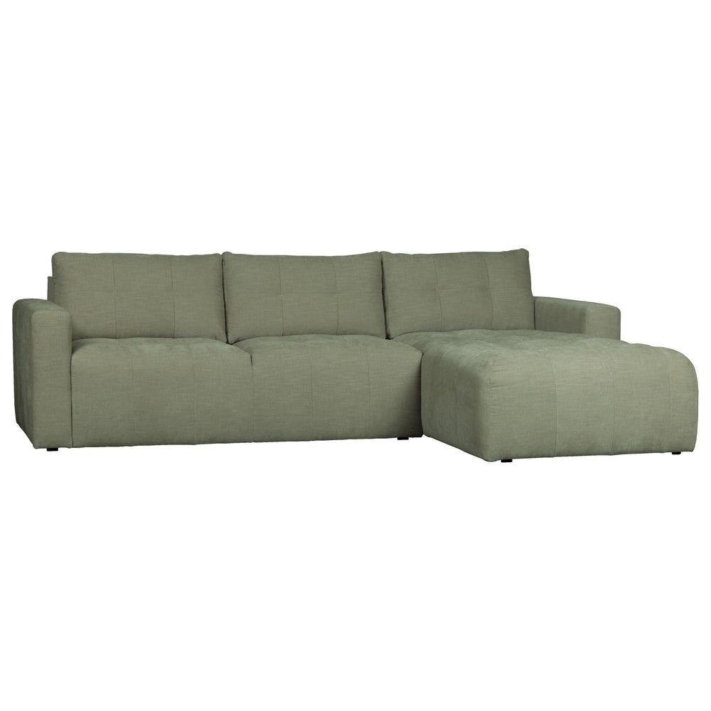 "Bar" dešinės pusės kampinė sofa, žalia - Namų Idėja