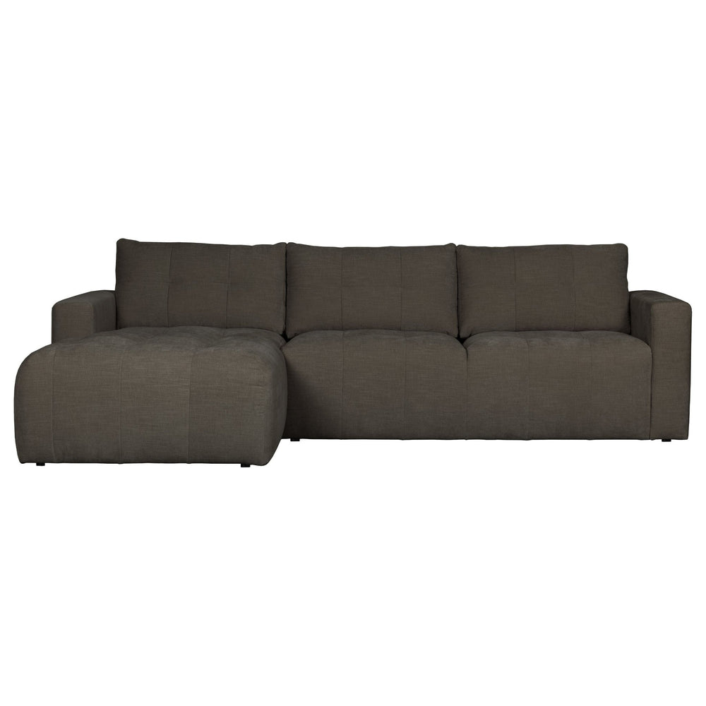 "Bar" kairės pusės kampinė sofa, antracito spalva - Namų Idėja