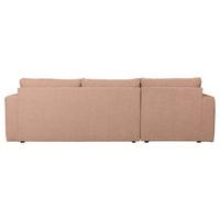 "Bar" kairės pusės kampinė sofa, rožinė - Namų Idėja