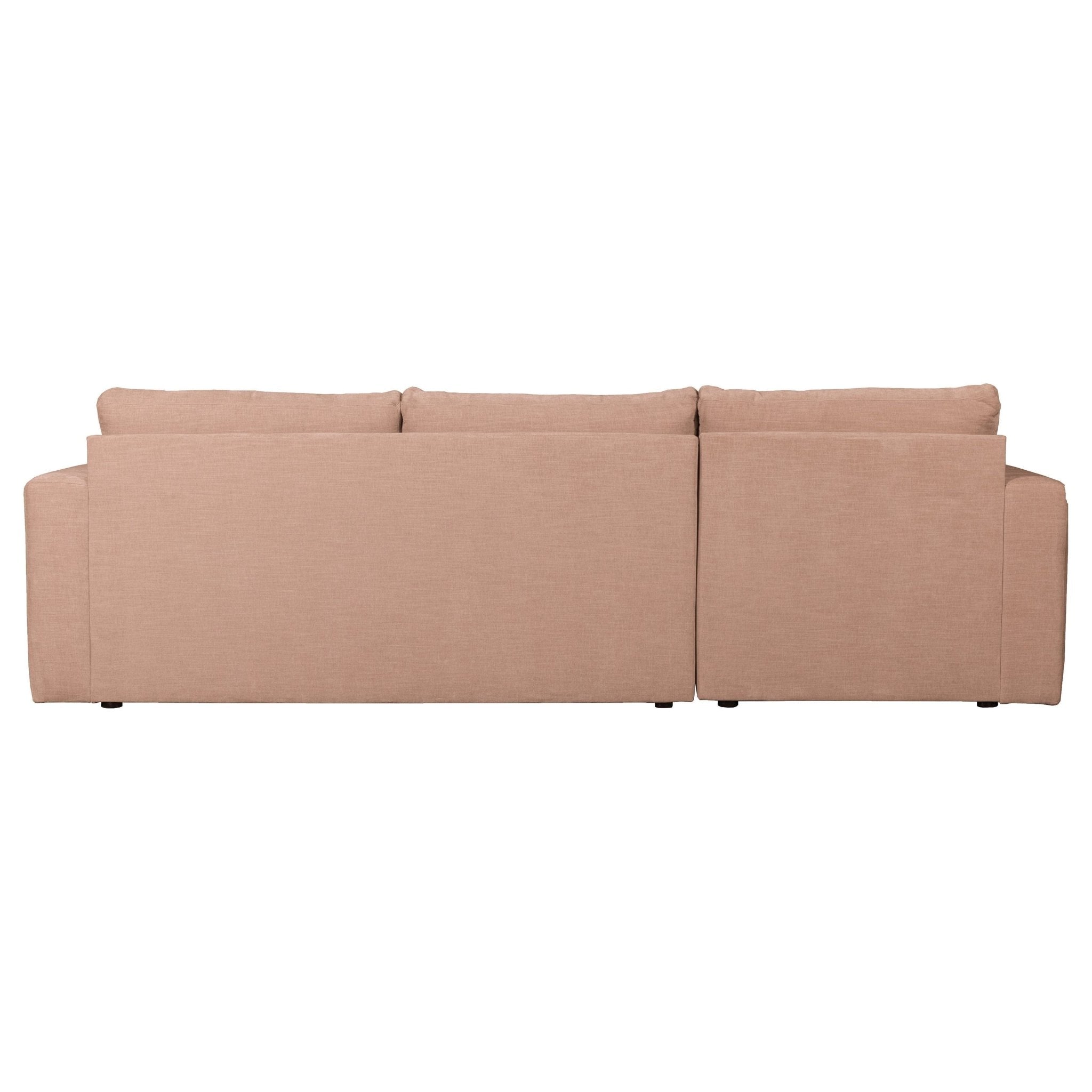"Bar" kairės pusės kampinė sofa, rožinė - Namų Idėja